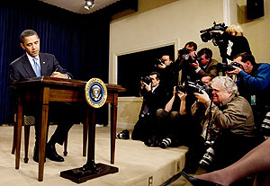 Первый день в Белом доме. Фото Первый день в Белом доме. Фото