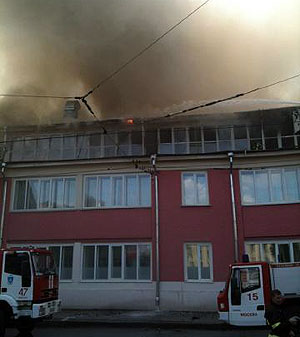 Пожар на улице Радио Пожар на улице Радио
