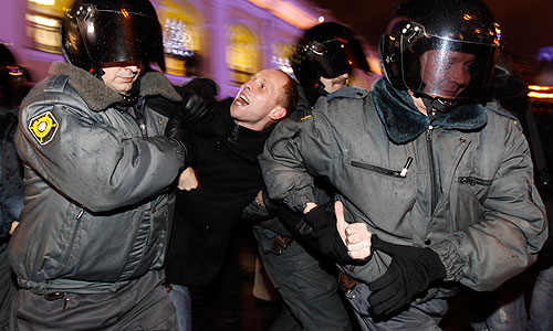 Акции оппозиции в день выборов