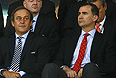 Президент УЕФА Мишель Платини и принц Фелипе на финальном матче Евро-2012.
