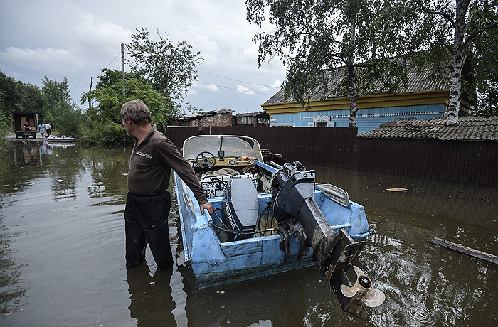 Вода в Амуре снова поднялась Вода в Амуре снова поднялась