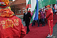 Cтарт эстафеты олимпийского огня в России.