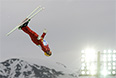 Илья Буров (Россия) в квалификации соревнований по лыжной акробатике на XXII зимних Олимпийских играх в Сочи.