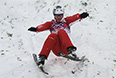 Томас Ламберт (Швейцария) в квалификации соревнований по лыжной акробатике на XXII зимних Олимпийских играх в Сочи.