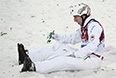 Трэвис Герритс (Канада) в квалификации соревнований по лыжной акробатике на XXII Зимних Олимпийских играх в Сочи.