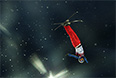 Лю Чжунцин (Китай) в квалификации соревнований по лыжной акробатике на XXII зимних Олимпийских играх в Сочи.