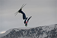 Мак Бохоннон (США) в квалификации соревнований по лыжной акробатике на XXII зимних Олимпийских играх в Сочи.