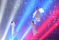 Артисты во время церемонии закрытия XXII зимних Олимпийских игр в Сочи.