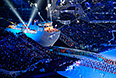 Театрализованное представления на церемонии закрытия XI зимних Паралимпийских игр в Сочи.
