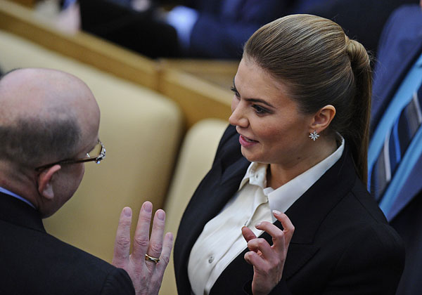 Алина Кабаева на пленарном заседании Госдумы.