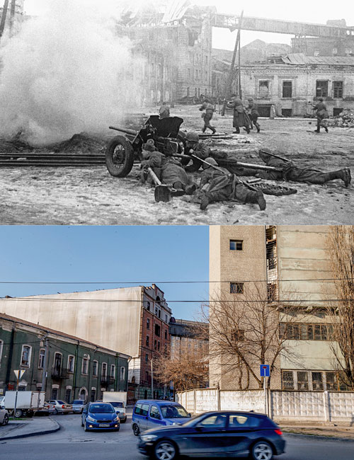 Ростов-на-Дону, 1943 год. Бой в районе городского вокзала.
Ростов-на-Дону. В районе городского вокзала.