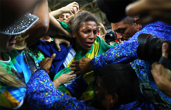 Дзюдоистка Рафаэла Силва, принесшая первую золотую олимпийскую медаль сборной команде Бразилии