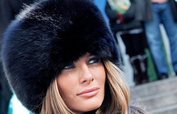 Мелания Трамп во время Недели моды Mercedes- Benz Fashion Week в Нью-Йорке. Февраль 2007 год.