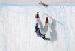Атлет из Южной Кореи Ли Кан-бок во время тренировки по лыжному хаф-пайпу