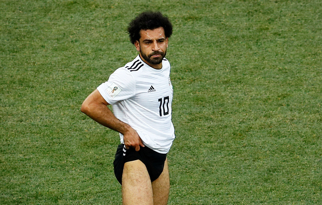 Нападающий сборной Египта Мохамед Салах после поражения в матче со сборной Саудовской Аравии