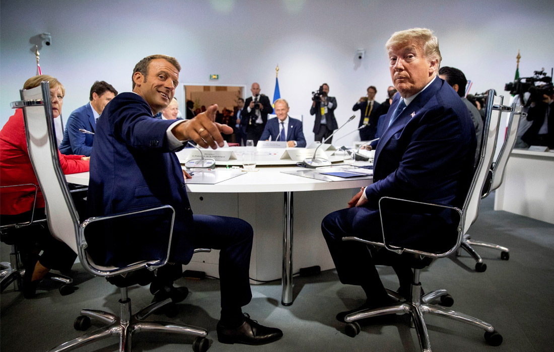 В первый день саммита G7 лидеры стран-участниц обсудили вопрос возвращения к формату "восьмерки" с участием России, а также ядерную программу Ирана. Стороны согласились в том, что Тегерану нельзя позволять иметь ядерное оружие, и договорились стремиться к миру и стабильности в регионе.