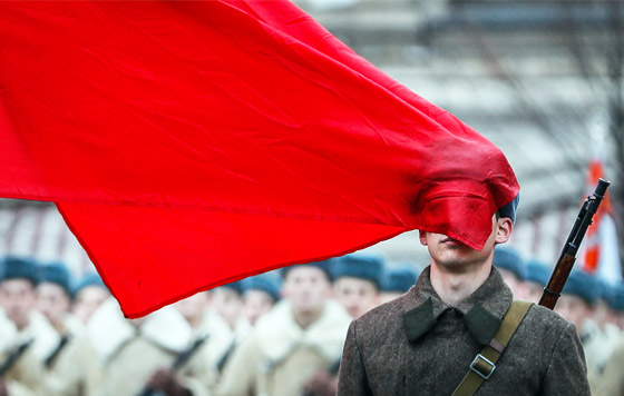 Марш на Красной площади в честь парада 1941 года