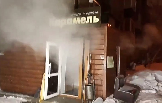 Прорыв трубы с кипятком в отеле в Перми