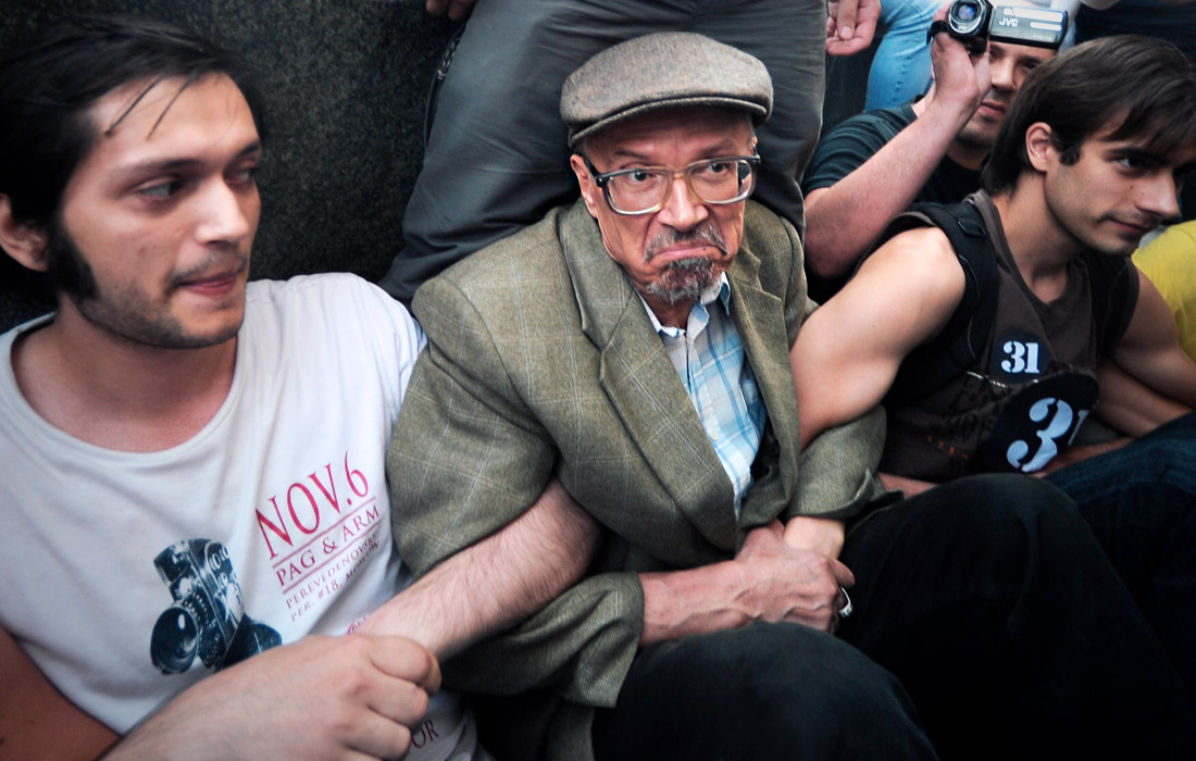 Митинг в защиту 31-ой статьи Конституции РФ в Москве. 31 июля 2011 года.
