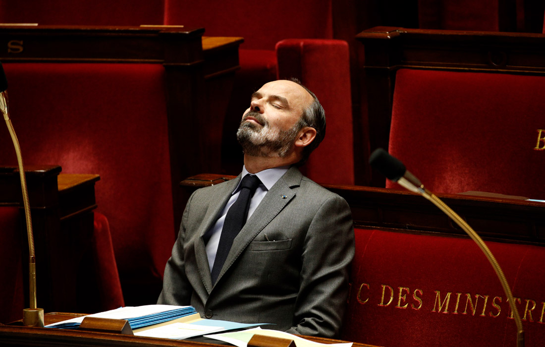 Премьер-министр Франции Эдуард Филипп после заседания правительства в Париже