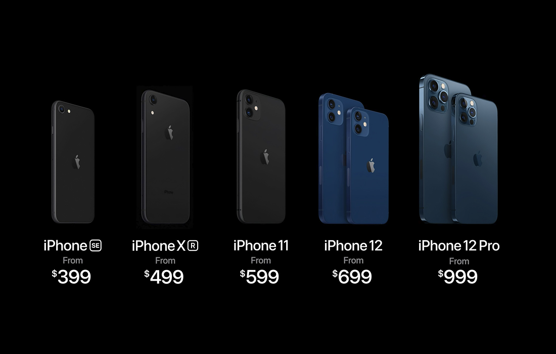 С 21 октября можно сделать предзаказ на iPhone 12 (цена в РФ начинается с 79 990 рублей) и модель iPhone 12 Pro (цена от 99 990 рублей). С 6 ноября можно будет оставить предзаказ на модель iPhone 12 mini (от 69 990 рублей) и модель Pro Max (от 109 990 рублей).