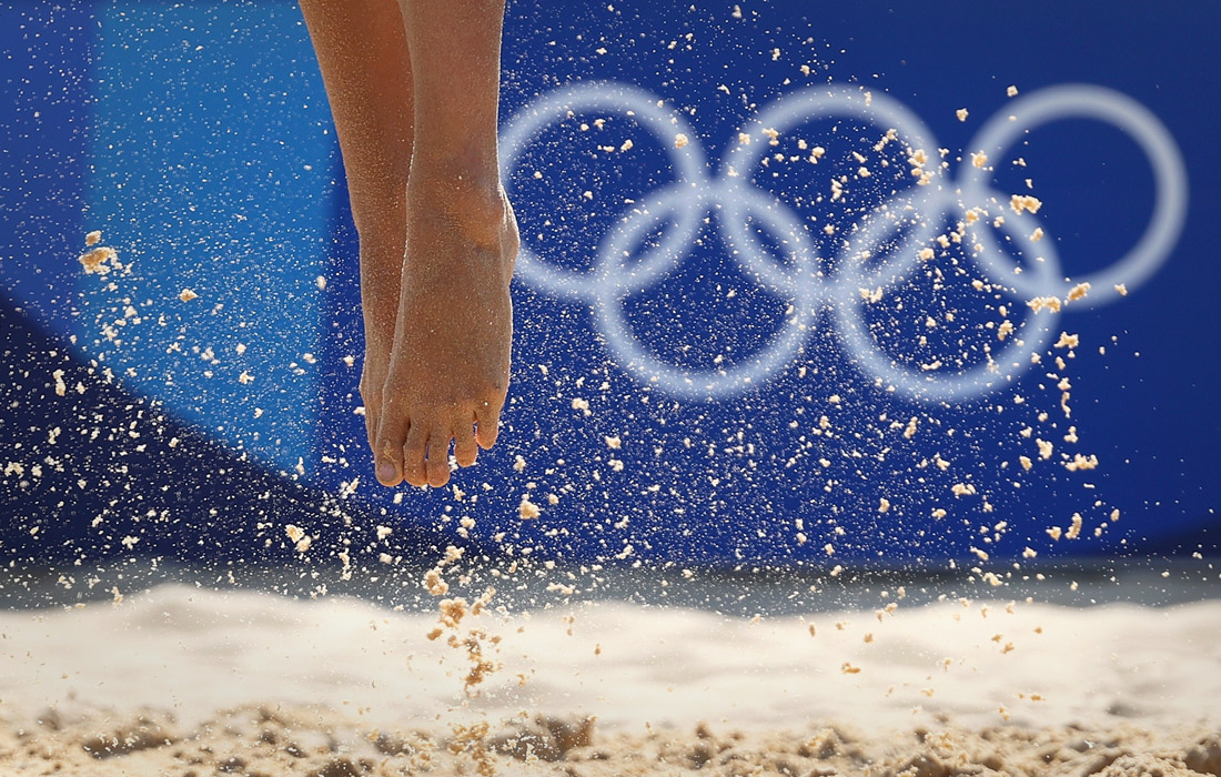 Во время турнира по пляжному волейболу на летней Олимпиаде-2020