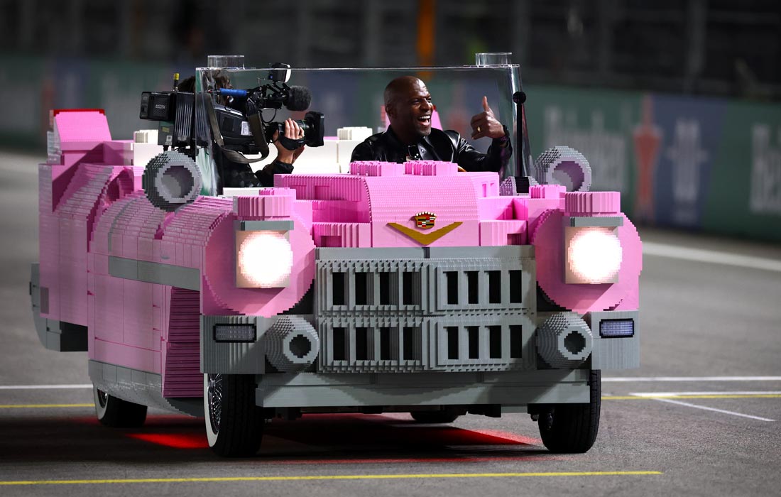 Кадиллак из Lego на Гран-при "Формулы-1" в Лас-Вегасе