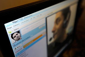 Skype, Gmail  Hotmail.    