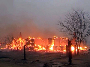 Поселок Тыгда в огне Поселок Тыгда в огне