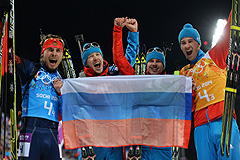 Россия вышла на первое место в общем зачете Олимпиады