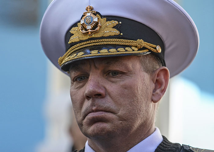 Командующий ВМС Украины покинул штаб в Севастополе Командующий ВМС Украины покинул штаб в Севастополе