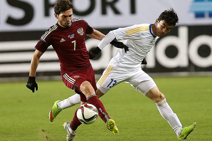 Сборные России и Казахстана по футболу сыграли вничью в товарищеском матче