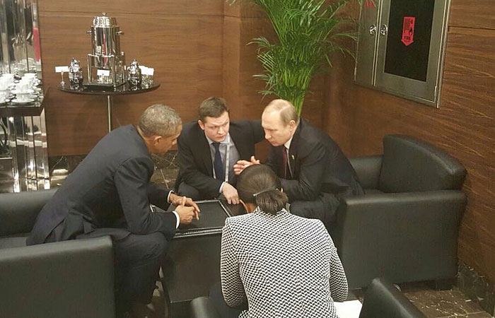 Путин и Обама поговорили один на один "на полях" саммита G20 Путин и Обама поговорили один на один "на полях" саммита G20