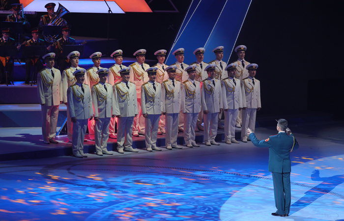 Ансамбль имени Александрова выступил на открытии Всемирных военных игр в Сочи Ансамбль имени Александрова выступил на открытии Всемирных военных игр в Сочи