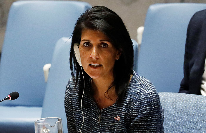 Хейли заявила о рассмотрении Трампом вопроса новых санкций против России Хейли заявила о рассмотрении Трампом вопроса новых санкций против России