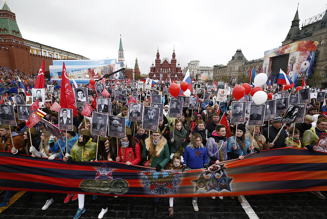 По данным полиции, в московском шествии приняли участие свыше 850 тысяч человек