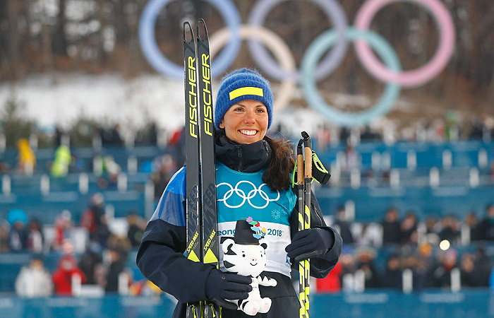 Шведская лыжница Шарлот Калла выиграла первое золото Олимпиады