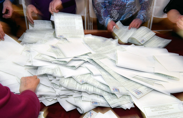 Почти 67,5% избирателей приняли участие в выборах президента России Почти 67,5% избирателей приняли участие в выборах президента России