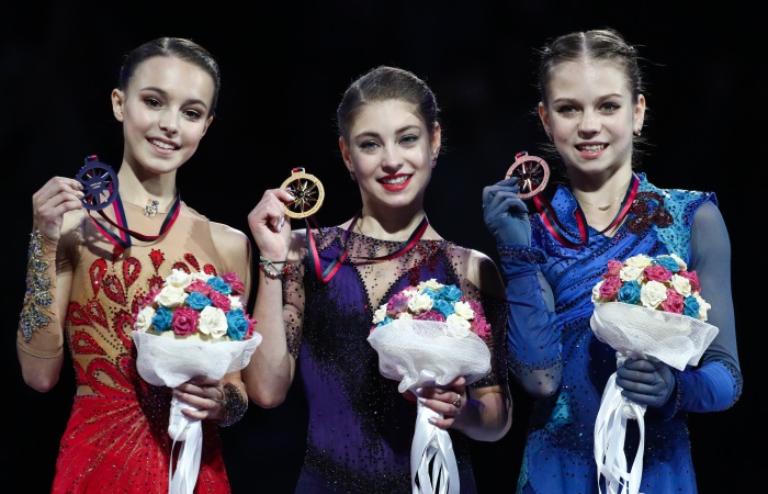 Российские фигуристки заняли весь пьедестал  в финале Гран-при