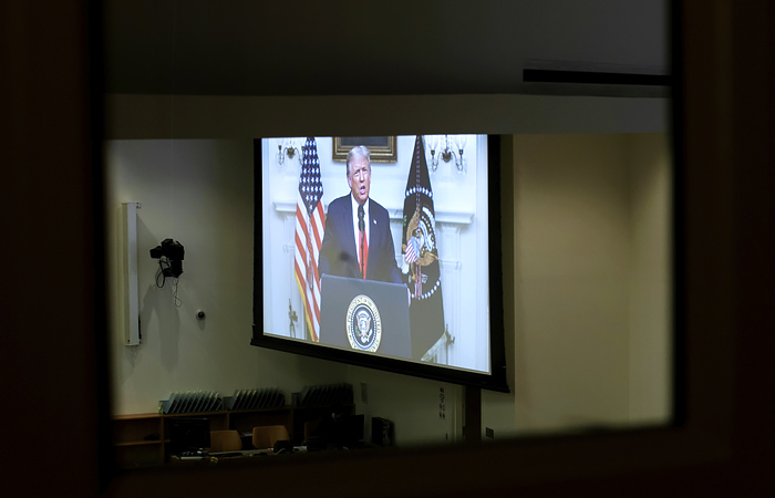Трамп выступил с самым коротким из своих обращений к Генассамблее ООН Трамп выступил с самым коротким из своих обращений к Генассамблее ООН