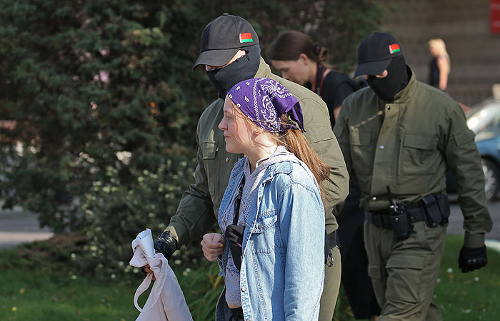 В Минске начались задержания протестующих В Минске начались задержания протестующих