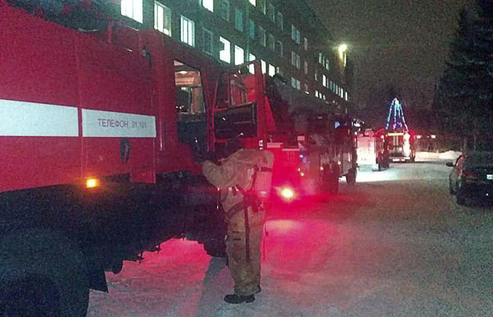 Пожар в омской больнице ликвидирован Пожар в омской больнице ликвидирован