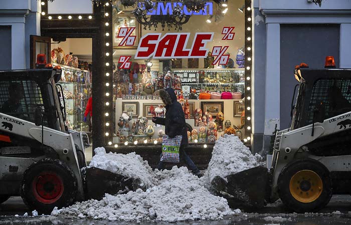 Розничная торговля в России в декабре упала на 3,6% Розничная торговля в России в декабре упала на 3,6%