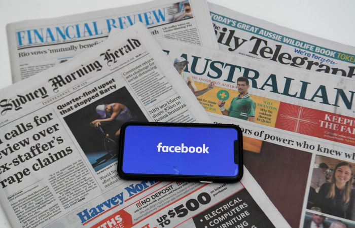 Facebook заблокировал новости австралийских СМИ Facebook заблокировал новости австралийских СМИ