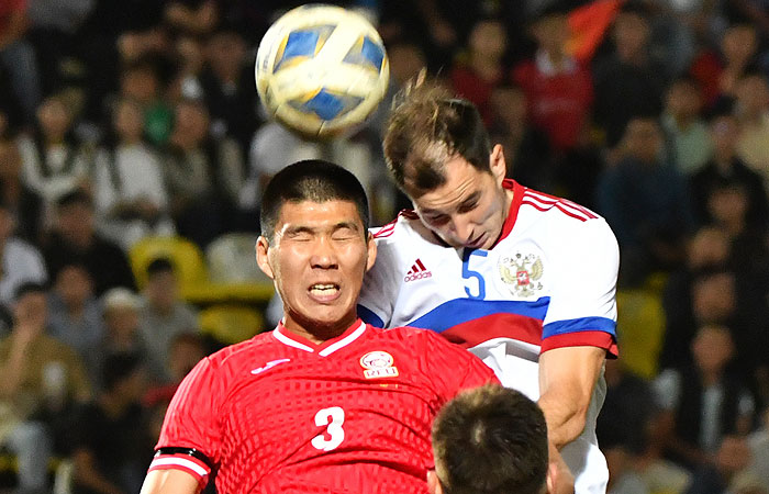 Сборная России по футболу победила Киргизию в товарищеском матче