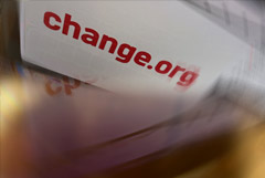 ��������� ��� ������� Change.org ����������� � �� �� ��������� ������ � ����������