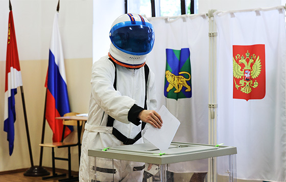 Голосование на выборах во Владивостоке