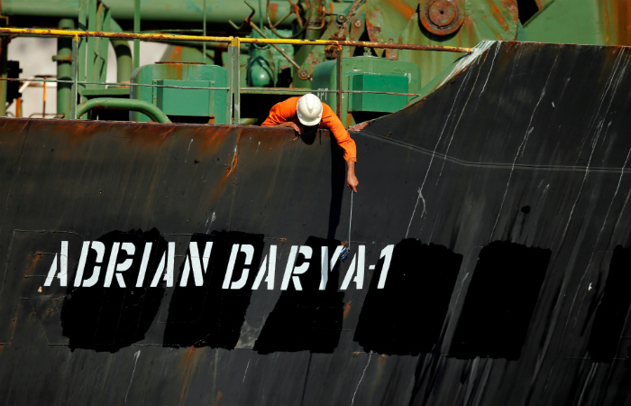 Минюст США объявил о санкциях против Adrian Darya 1 и его капитана Минюст США объявил о санкциях против Adrian Darya 1 и его капитана